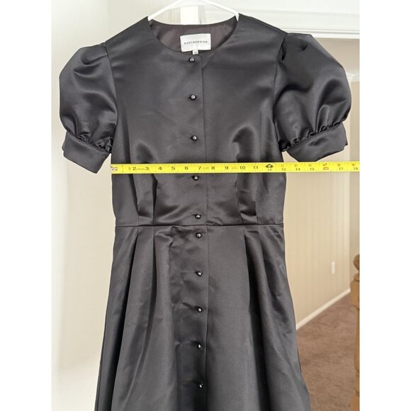 POST Meridiem Black Mini Dress Women's Size M Short Cocktail Party Evening - Picture 6 of 6